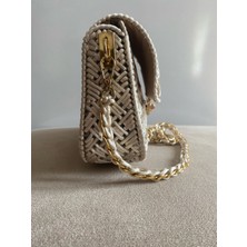 Handmade Kanvas Örgü Çanta