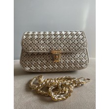 Handmade Kanvas Örgü Çanta