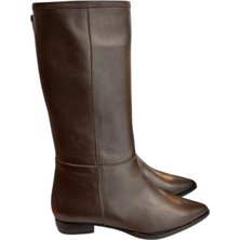 Tufan Shoes Ten  Deri Kısa Boy Çizme