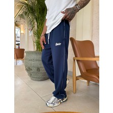 Şerit Detaylı Stwd Baggy Eşofman - Indigo