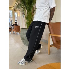 Şerit Detaylı Stwd Baggy Eşofman - Siyah