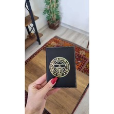Efe Deri Fb Takım Yaldızlı Dikişli Araç Ruhsat Kılıfı Kabı Oto Ruhsatlık Araba Ruhsat Koruyucu