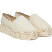 Calvin Klein Kadın  Bej Espadrill Babet