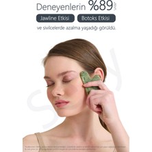 Seay Yeşim Taşı Kalp Gua Sha Yüz Masaj Aleti Doğal Taş