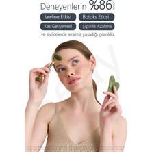 Seay Yeşim Face Roller & Kalp Guasha Yüz Masaj Taşı Takımı Yüz Masaj Aleti Premium