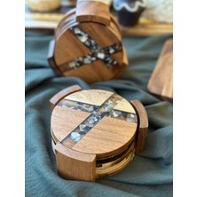 Akasya Çay-Kupa Altlığı 4'lü