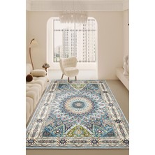 Şönil Halı, Makinada Yıkanabilir, Kaymaz Dokuma Taban, Modern & Dekoratif Tasarım FR124
