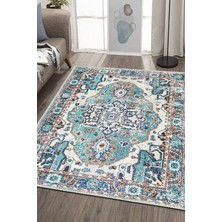 Şönil Halı, Makinada Yıkanabilir, Kaymaz Dokuma Taban, Modern & Dekoratif Tasarım FR314