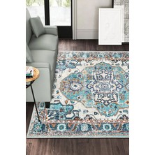 Şönil Halı, Makinada Yıkanabilir, Kaymaz Dokuma Taban, Modern & Dekoratif Tasarım FR314