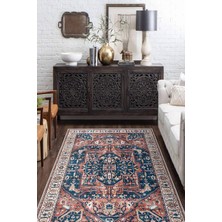 Şönil Halı, Makinada Yıkanabilir, Kaymaz Dokuma Taban, Modern & Dekoratif Tasarım FR1382
