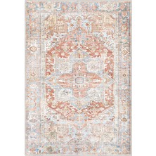 Şönil Halı, Makinada Yıkanabilir, Kaymaz Dokuma Taban, Modern & Dekoratif Tasarım FR978