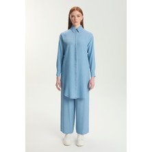 Zühre Taş Işleme Detaylı Denim Tunik