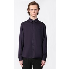 Isaora  Pamuk Regular Fit Düz Yaka Gömlek Erkek Gömlek ISR4119 Navy