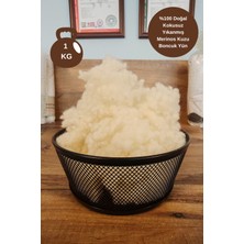 Dormeur Kokusuz - Yıkanmış  Merinos Kuzu Yünü  Boncuk Yün 1 kg