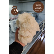 Dormeur Kokusuz - Yıkanmış  Merinos Kuzu Yünü  Boncuk Yün 1 kg
