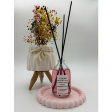 Japon Kiraz Çiçeği Kokulu Cam Kavanoz Oda Kokusu, Şık Tepsi Tasarımıyla Zarif ve Doğal