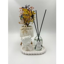 Kavun Kokulu Oda Kokusu, Özel Tepsili Figürlü Cam Kavanoz Oda Kokusu