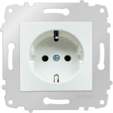 Ovivo Beyaz Topraklı Priz