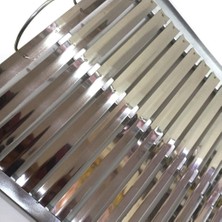 Paslanmaz Çelik Geniş Panelli 45X30 Oluklu Köfte Izgarası Üst Paneli 50CM Mangal Için Üst Platform