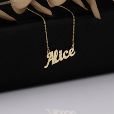 Hom Silver Jewelry 925 Ayar Gümüş Kişiye Özel Isimli Kadın Kolye