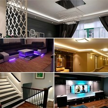 Anaway  Beyaz Şerit LED SMD5050 220 V 3 Metre, 60 Led/m, Fişli Silikonlu  Şerit Aydınlatma  3 ÇIPLI,IP67 Su Geçirmez