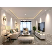 Anaway  Beyaz Şerit LED SMD5050 220 V 3 Metre, 60 Led/m, Fişli Silikonlu  Şerit Aydınlatma  3 ÇIPLI,IP67 Su Geçirmez