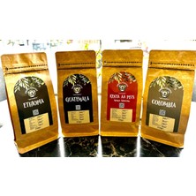 Smell Coffee Tanışma Paketi (Guatemala/colombia/ethiopia/kenya) Çekirdek Kahve 250 grX4