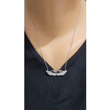 Nusret Takı 925 Ayar Gümüş Melek Kanadı Model Kolye