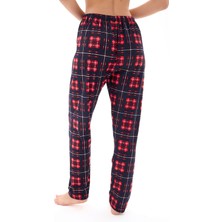 Kadın Desenli Yumuşak Dokulu Örme Süet Kadife Pijama Altı