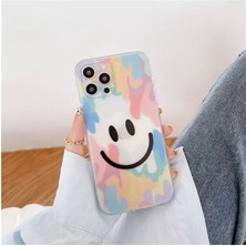 General Mobile Gm8 Rengarenk Smile Desenli Şeffaf Kılıf