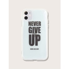 Galaxy A10S Yazı Slogan Desenli Şeffaf Kılıf