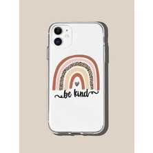 Xiaomi Redmi 5+ Plus Uyumlu Gökkuşağı ve Yazı Slogan Desenli Şeffaf Kılıf