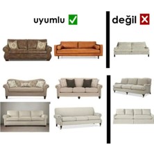 Hansarayhome Hansaray Tuğla Desen Koltuk Örtüsü Lastikli Kayma Yapmayan Çekyat Kanepe Kılıfı 1 Adet