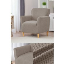 Hansarayhome Hansaray Tuğla Koltuk Kılıfı Tekli Bir Kişillık Koltuk Örtüsü Yıkanabilir Yüksek Kaliteli