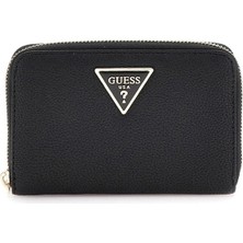 Guess Kadın Siyah Laurel Orta Boy Fermuarlı Cüzdan