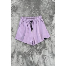 Kemerli Bağcıklı %100 Pamuk Kız Çocuk Şort