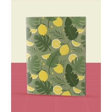 Pattern Meyveler Koleksiyonu - A6 Zımba Dikişli 5 Adet Meyve Temalı Defter - 10,5X14,5 cm