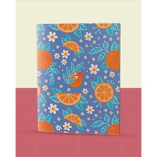 Pattern Meyveler Koleksiyonu - A6 Zımba Dikişli 5 Adet Meyve Temalı Defter - 10,5X14,5 cm