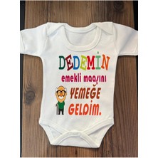 Yazılı Zıbın Dedemin Emekli Maaşı Yazılı Bebek Zıbını