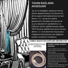 Artamor 4 Toplu Ipek Ip Sarım Fon Tül Kruvaze Perde Tavan Bağlama Aksesuarı