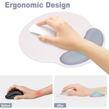 Karmat Damla, Komik, Tatlı, Tavşan, Bilek Destekli Mousepad, Ergonomik Mousepedi, Laptop Aksesuarı