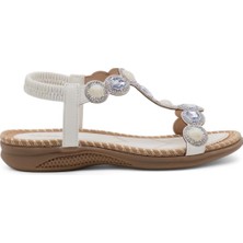 Voyager B306 Kadın Sandalet Beyaz