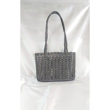 Umela Butik Gri Bayan Kol ve Omuz Çantası