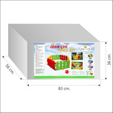 3 Renk 6 Parçalı Oyun Çiti - Genişletilebilir - Anaokulu, Kreş ve Oyun Parkı Için Uygun