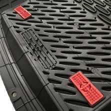 Dodge Ram Uyumlu 3D Havuzlu Paspas Takımı Safir Siyah Krom Mavi