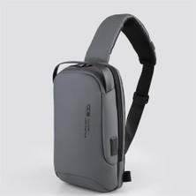 Ççs 51465 Tek Omuz Askılı Sırt Ve Göğüs Çantası Gri