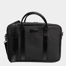 Çanta Yurdu Retro Kanvas 40x29 Evrak Ve Laptop Çantası 15 Inç Siyah