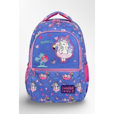 Waddell Lisanslı Unicorn Desenli Okul Sırt Çantası & Beslenme Çantası ve Kalemlik