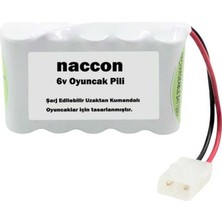 Naccon 6V 1000MAH Tamiya Soketli Şarjlı Oyuncak Pili Aa Kalem Pilli