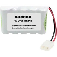 Naccon 6V 1300MAH Tamiya Soketli Şarjlı Oyuncak Pili Aa Kalem Pilli